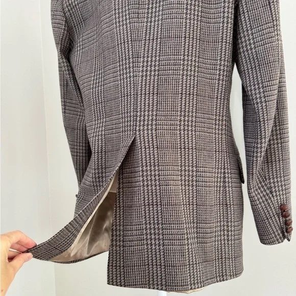 Vintage Valentino Uomo Plaid Tweed Wool
Sports Coat Blazer Jacket Houndstooth 38 - Picture 5 of 16